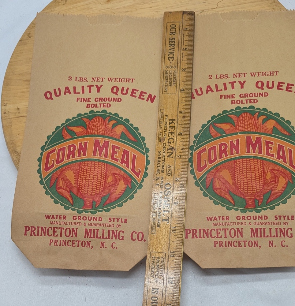 Quality Queen Corn Meal 5# Paper Bags(2) Princeton Milling, NC